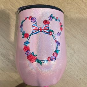 NWOT Disney Parks United Kingdom Flower Minnie Ears Drink Tumbler